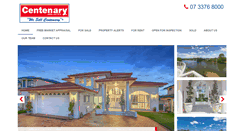 Desktop Screenshot of centenaryrealestate.com.au