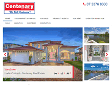 Tablet Screenshot of centenaryrealestate.com.au